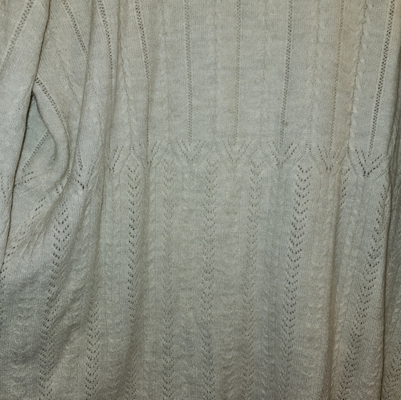 Knox Rose Long Pointelle Cardigan 2x - Picture 6 of 9